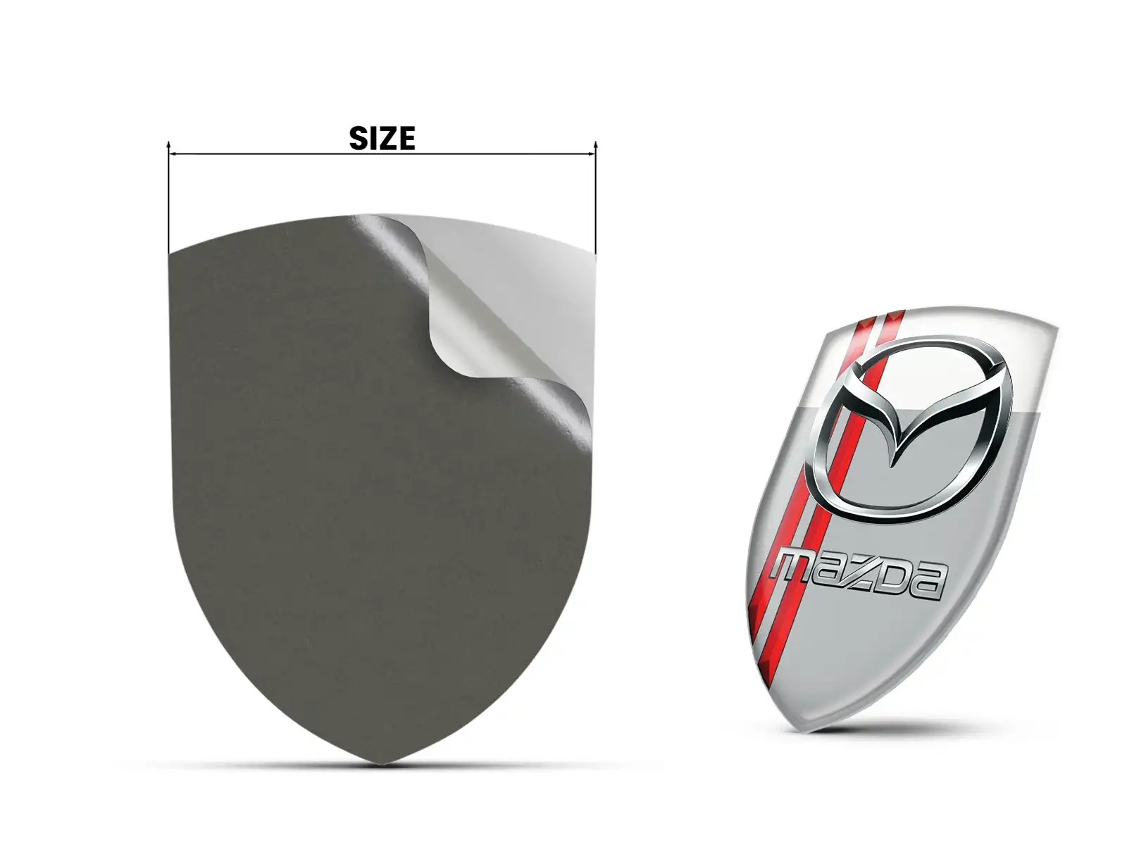 Mazda Stoßsticker Druck Sport Premium Hochwertig